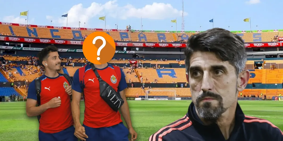 Alan Mozo, jugador de Chivas oculto y Veljko Paunovic/ Foto Once Diario.