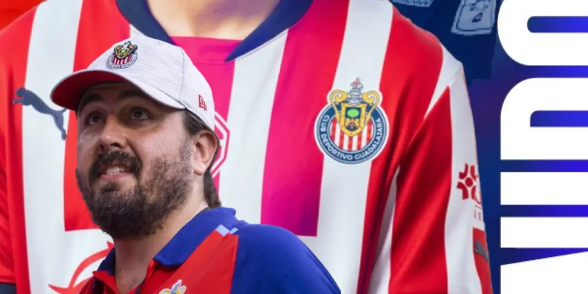 Amaury Vergara junto a futbolista incógnito de Chivas / FOTO TV AZTECA