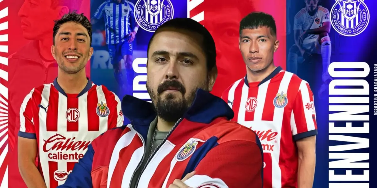 Amaury Vergara junto a refuerzos de Chivas / FOTO FÚTBOL TOTAL