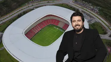 Amaury Vergara y Estadio Akron/Foto Reporte Índigo.