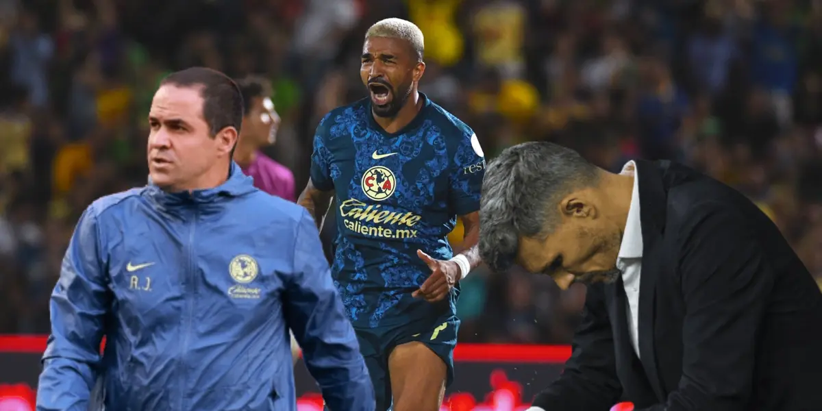 André Jardine, Fernando Ortiz y Rodrigo Aguirre corriendo/ Foto Club América.