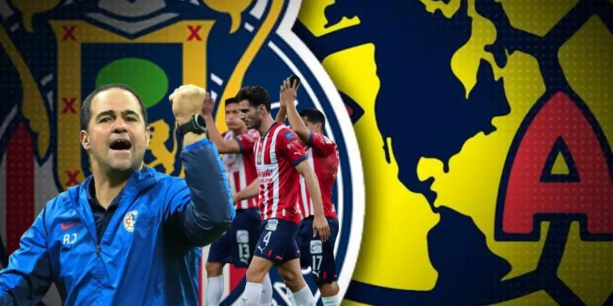 André Jardine junto a futbolistas de Chivas / FOTO MEDIOTIEMPO