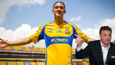 Antuna en presentación con Tigres. Foto: Tigres