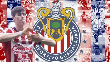 Armando González junto al escudo de Chivas / FOTO X