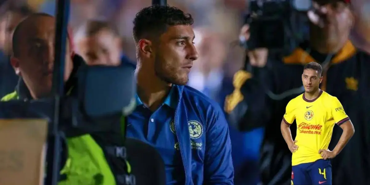 Cáceres abandonando el estadio en el América vs Puebla. Foto: Récord