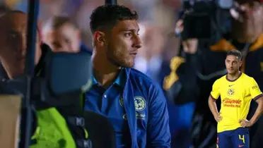 Cáceres abandonando el estadio en el América vs Puebla. Foto: Récord