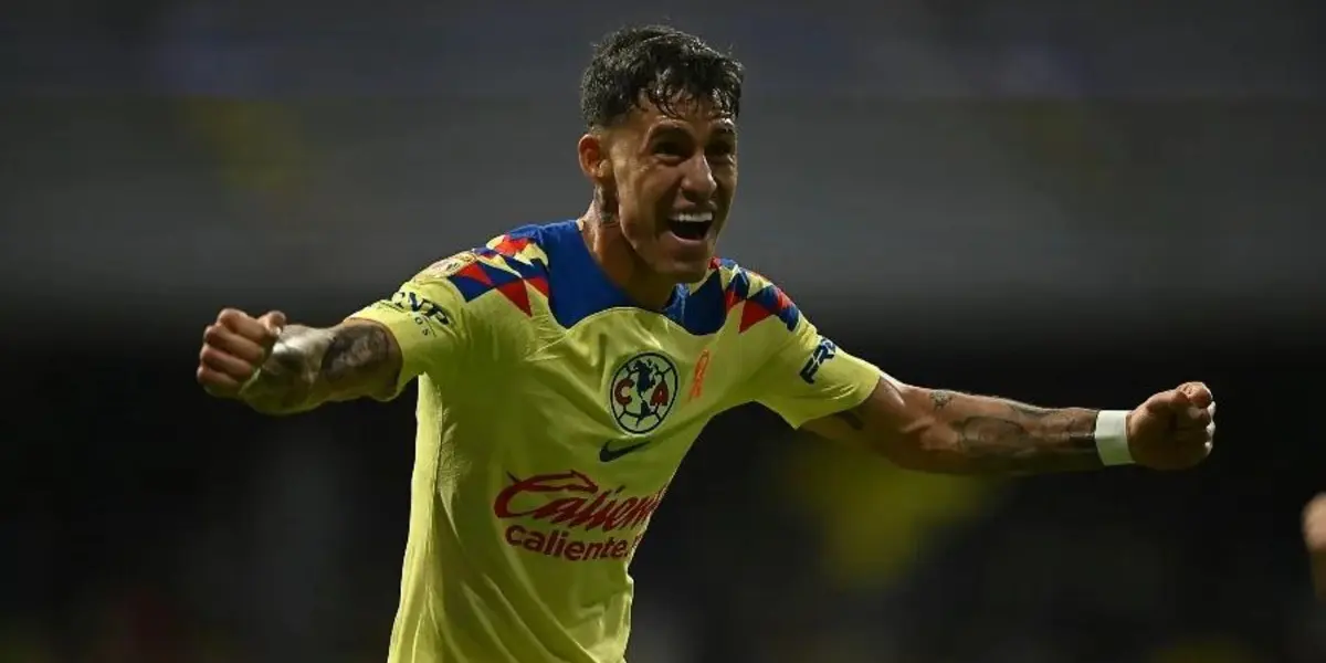 Calderón celebrando con América. Foto: Récord