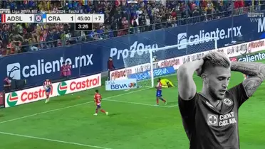 Captura de ESPN del segundo gol de San Luis