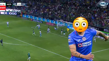 Captura de FOX Sports, del gol de Cruz Azul