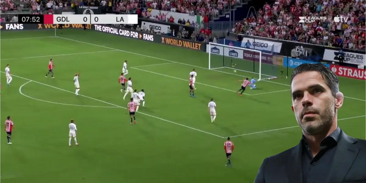 Captura de pantalla de Leagues Cup del gol de Chivas