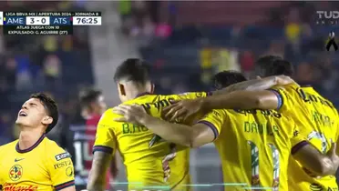 Captura de pantalla de TUDN, del gol de Rodríguez