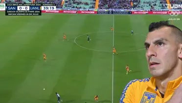 Captura de pantalla de TUDN del Santos vs Tigres