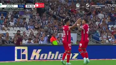 Captura de pantalla del gol de Toluca.