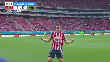 Captura de pantalla tomada de Amazon, del gol de Chivas