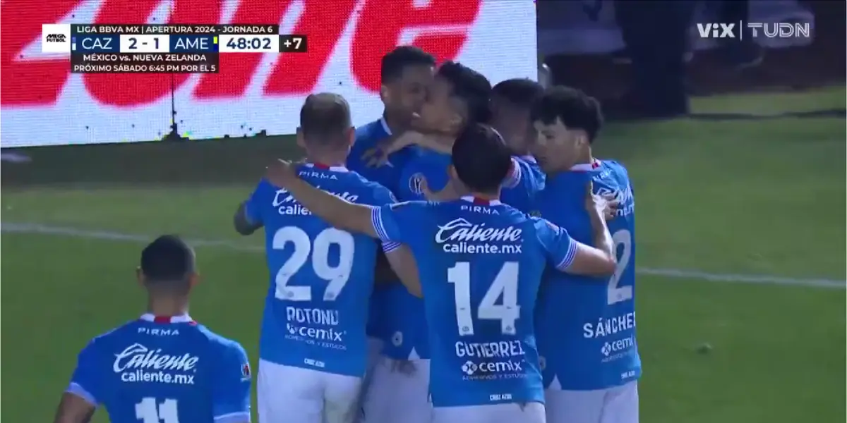 VIDEO | Cruz Azul en tres minutos anotó dos y ya le gana al América, TUDN reveló porqué fue