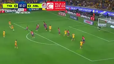 Captura del gol de Gorriarán, tomada de Azteca Deportes