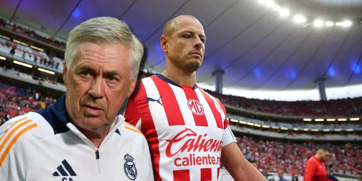 Carlo Ancelotti junto a Javier Hernández / FOTO BBC