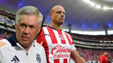 Carlo Ancelotti junto a Javier Hernández / FOTO BBC