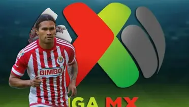 Carlos Peña junto al escudo de la Liga MX / FOTO ESPN