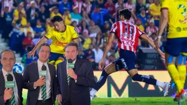 Cronistas de TUDN en el América vs Chivas / FOTO TUDN