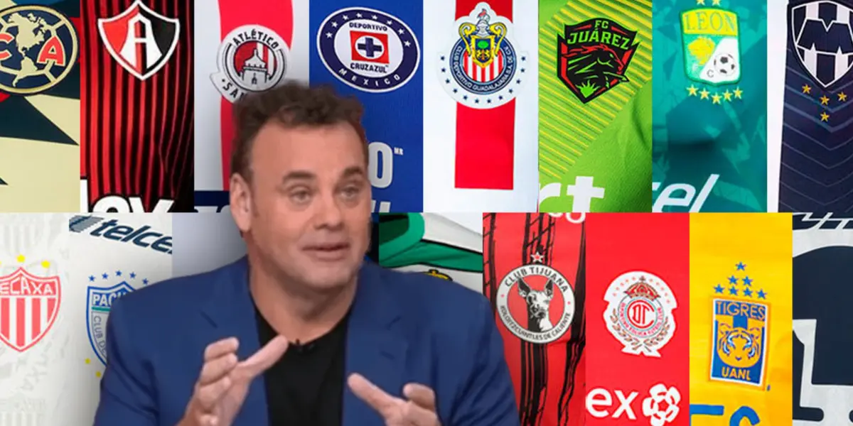 David Faitelson y playeras de equipos mexicanos/Foto Todo Sobre Camisetas.