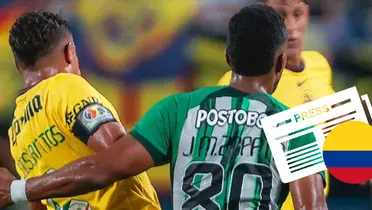 Dos Santos y Zapata en América vs Nacional. Foto: Revista La Liga