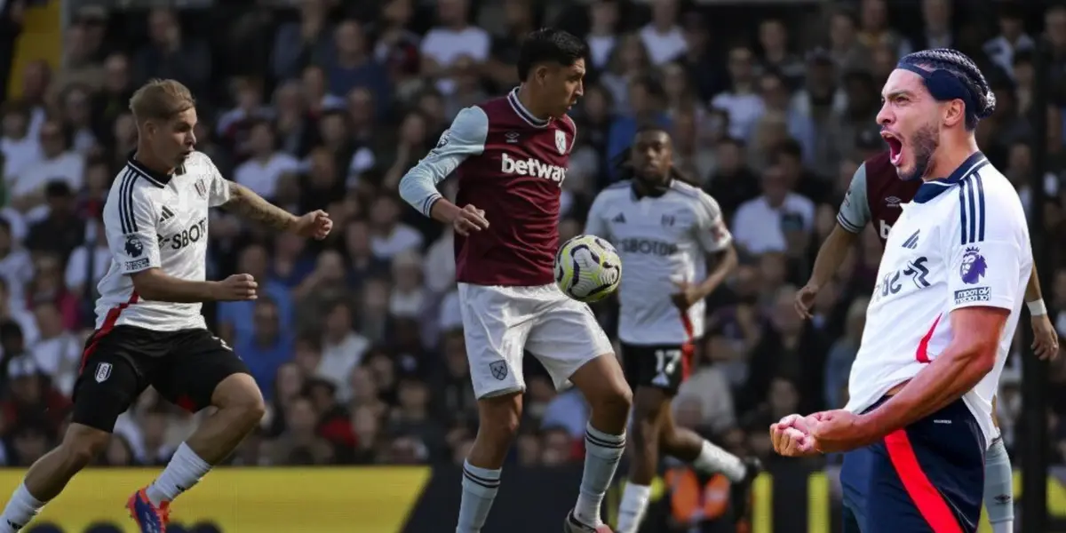 Edson Álvarez en partido West Ham vs Fulham. Foto: West Ham