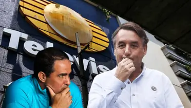 Emilio Azcárraga con manos en la boca y André Jardine/Foto El CEO.