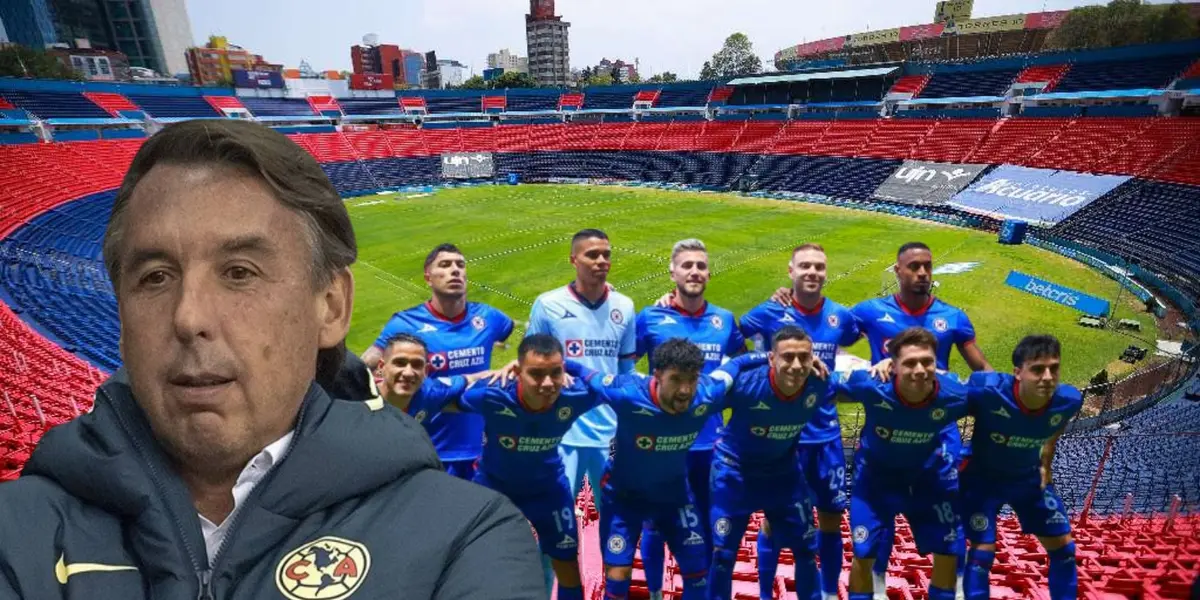 Emilio Azcárraga junto a futbolistas de Cruz Azul / FOTO FÚTBOL TOTAL