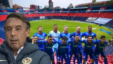 Emilio Azcárraga junto a futbolistas de Cruz Azul / FOTO FÚTBOL TOTAL