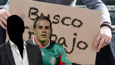 Entrenador incógnito junto a Cuauhtémoc Blanco / FOTO TV AZTECA