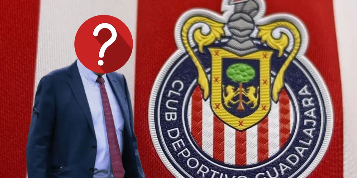 Entrenador incógnito y logo de Chivas/Foto Soy Fútbol.