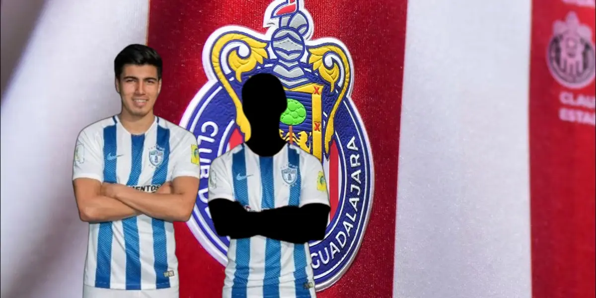 Erick Gutiérrez junto a futbolista incógnito de Pachuca / FOTO RÉCORD