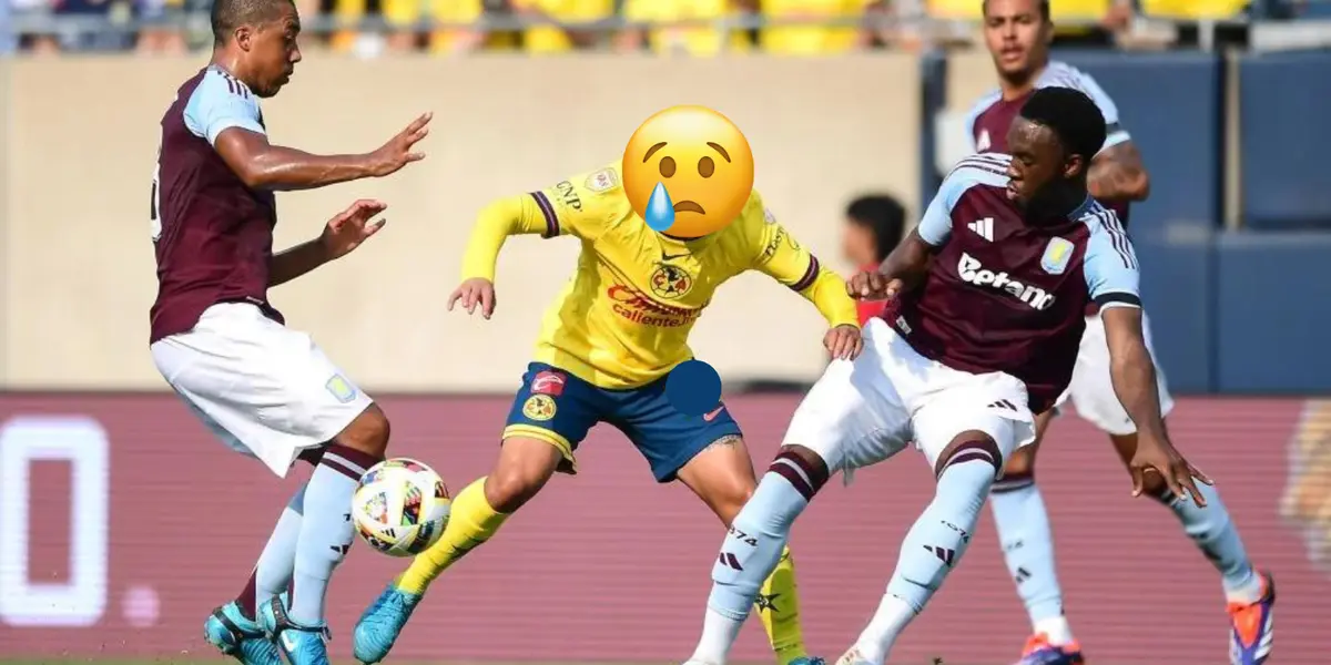 Erick Sánchez tapado vs Aston Villa. Foto: Récord