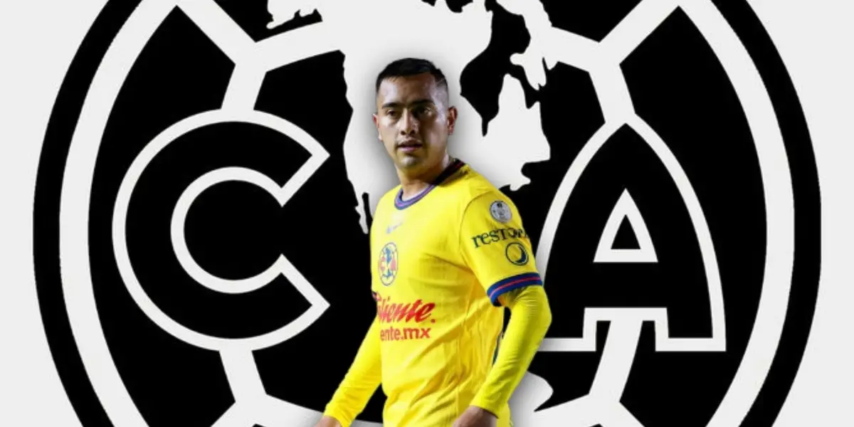 Erick Sánchez y logo del América/Foto Pinterest.