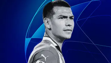 Fondo tomado de la UEFA, con Hirving Lozano al frente.