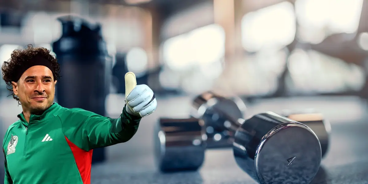 Foto de gimnasio tomada de Canva, con Ochoa asintiendo.