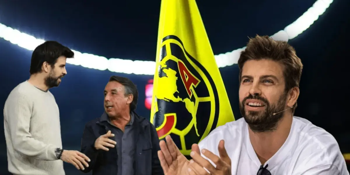 Gerard Piqué y Emilio Azcárraga/ Foto Águilas Monumental.