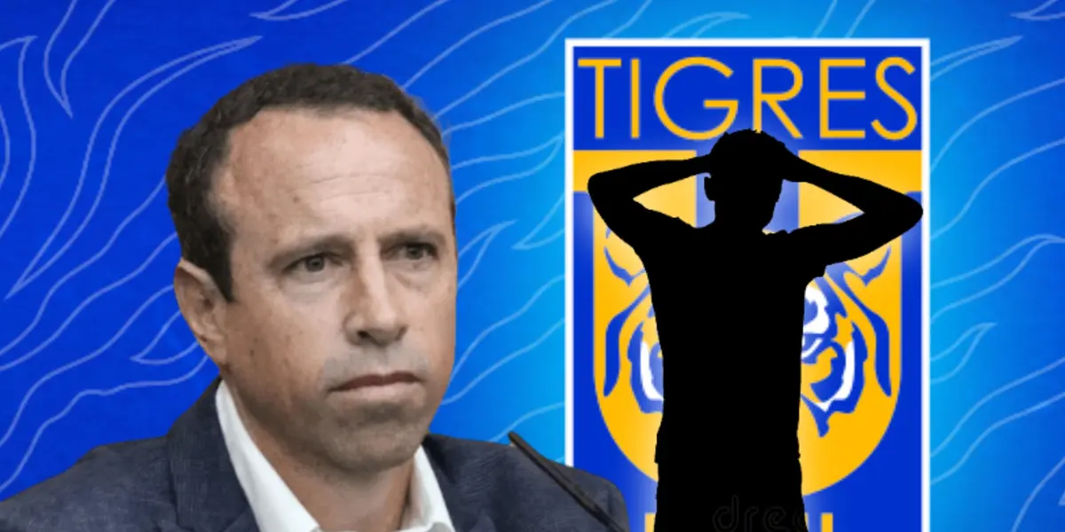 Gerardo Torrado y silueta de hombre con manos en la cabeza/Foto Club Tigres.