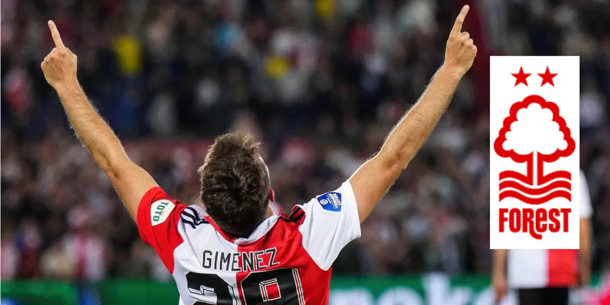 Giménez celebrando gol con Feyenoord. Foto: Récord