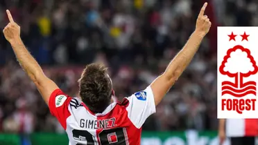 Giménez celebrando gol con Feyenoord. Foto: Récord