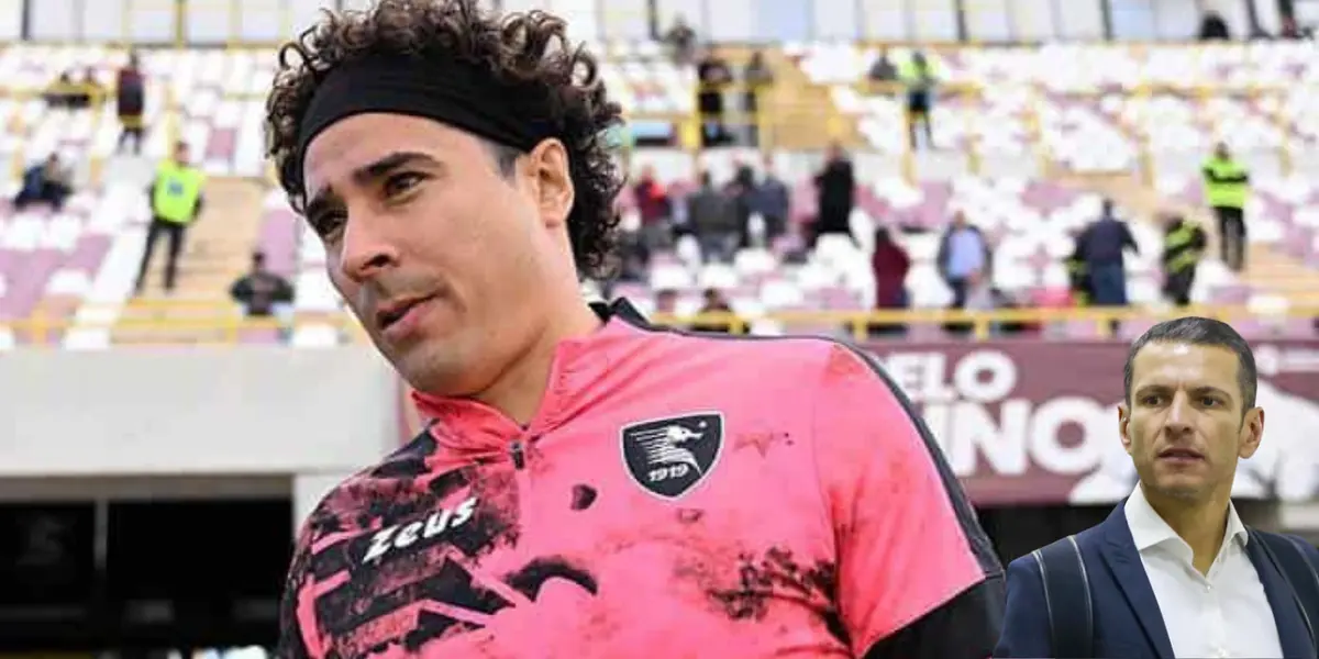 Guillermo Ochoa en partido con Salernitana. Foto: El siglo de Durango