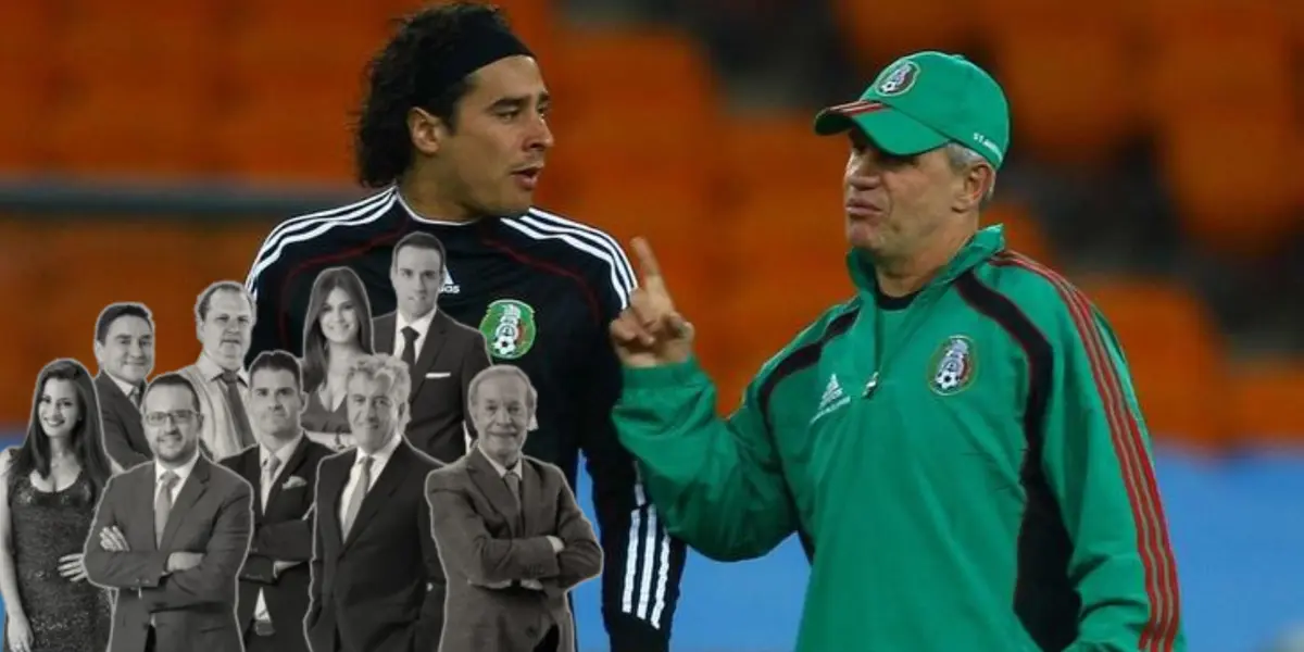 Guillermo Ochoa junto a Javier Aguirre / FOTO ESPN