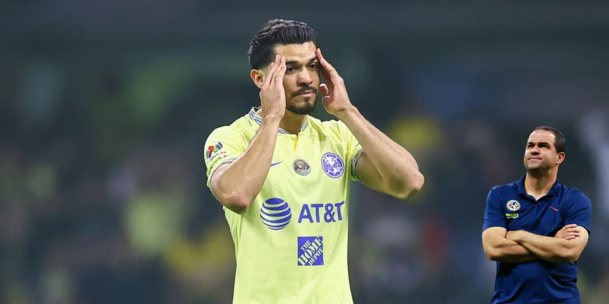 Henry Martín lamentándose en partido con América. Foto: Bolavip