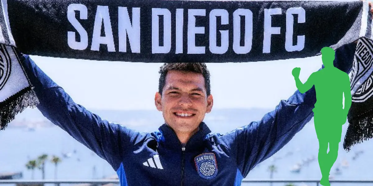 Hirving Lozano en presentación con San Diego. Foto: San Diego F.C.