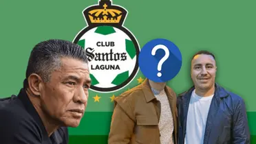 Ignacio Ambriz serio, Efraín Juárez y elemento oculto/Foto Santos Laguna.