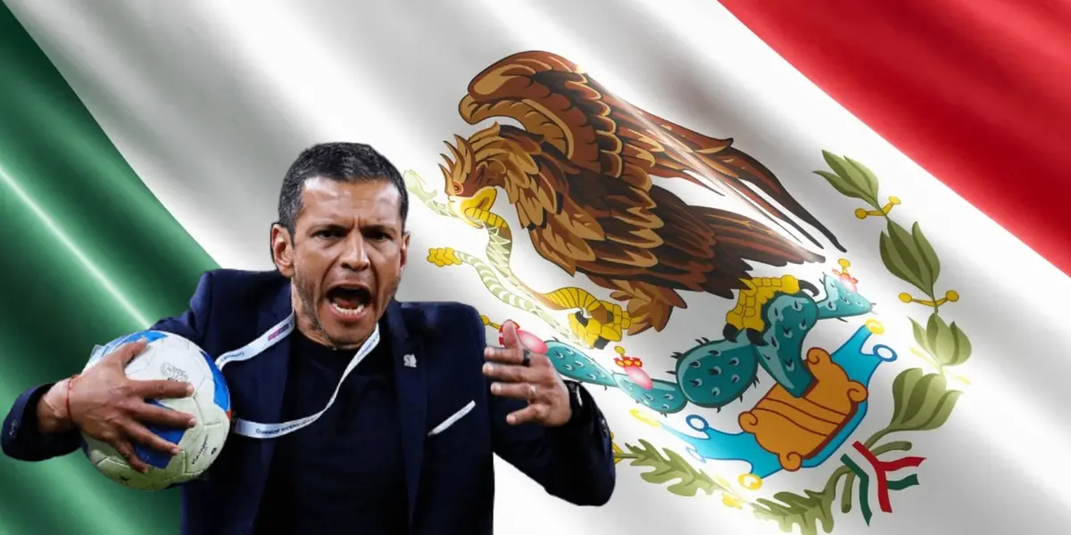 Jaime Lozano molesto y bandera de México/Foto Tirant Lo Blanch.