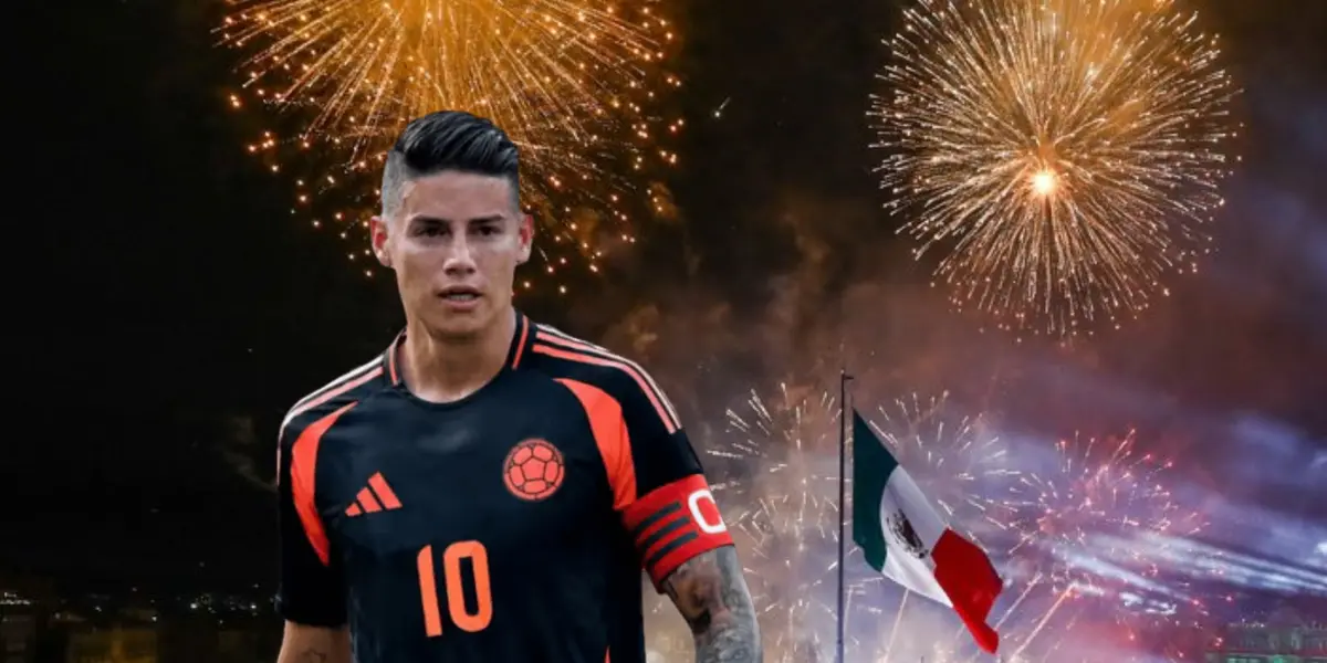 James Rodríguez y fuegos artificiales/Foto National Geographic.