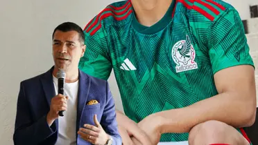 Jared Borgetti y playera de México/Foto TUDN.