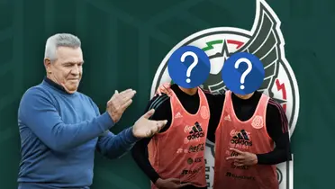 Javier Aguirre aplaudiendo y dos jugadores ocultos/Foto ADR Networks.